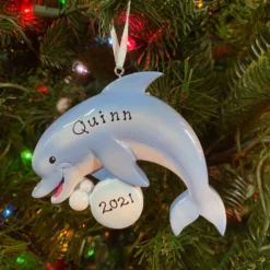 Dolphin Personalized Christmas Ornament OR1851-D -Xmas Ornaments Shop apijw58cb 63744.1646091926