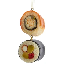Kurt Adler 3.5" Sushi Roll Christmas Ornament D3693 -Xmas Ornaments Shop apijziycx 09124.1646091915
