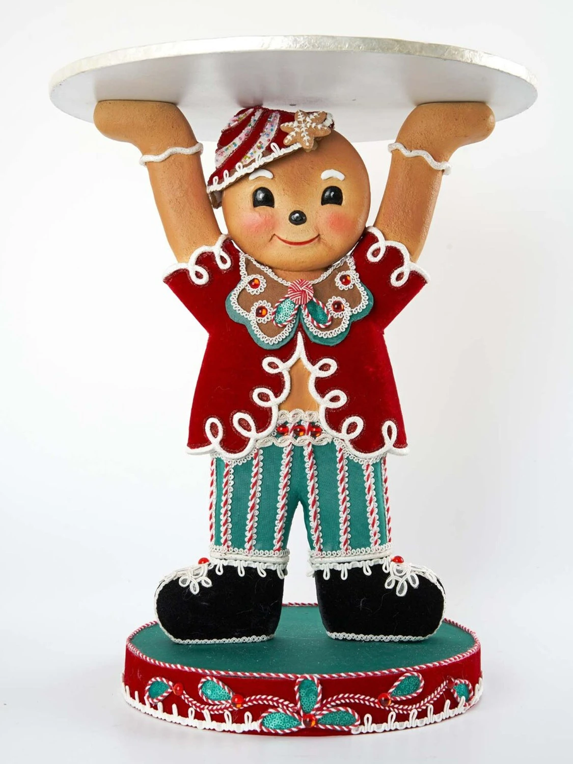 Katherine's Collection 20.5" Gingerbread Forrest Gingerbread Man Platter 28-128130 1 Katherine's Collection 20.5" Gingerbread Forrest Gingerbread Man Platter 28-128130