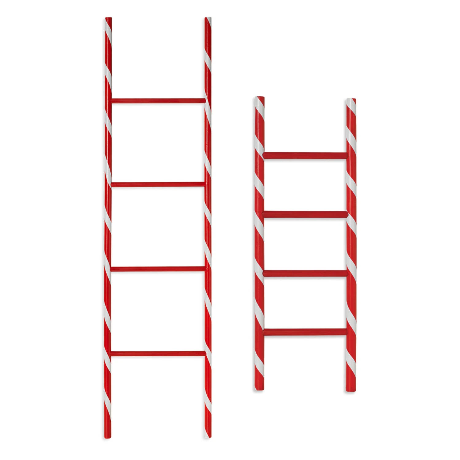24" Or 48" Wooden Holiday Candy Cane Ladder Christmas Decoration 1 24" Or 48" Wooden Holiday Candy Cane Ladder Christmas Decoration