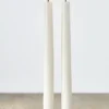 Uyuni 11" Moving Flame White Unscented Taper Candle Set Of 2 4034512