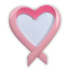 Breast Cancer Ribbon Heart Personalized Christmas Ornament -Xmas Ornaments Shop apilf9baj 35180.1646091888