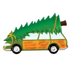 Family Station Wagon With Tree Personalized Christmas Ornament OR1565 -Xmas Ornaments Shop apilghxb1 40424.1646091884
