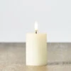 Uyuni 4" Flicker Flame Ivory Votive Battery Candle 4034519