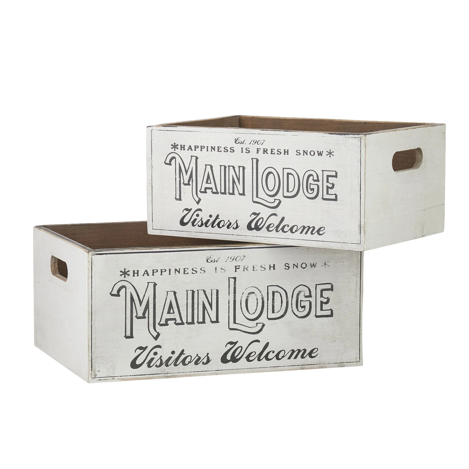 Raz Set Of 2 Main Lodge Crate Christmas Decoration 4111294 2 Raz Set Of 2 Main Lodge Crate Christmas Decoration 4111294 - Image 2