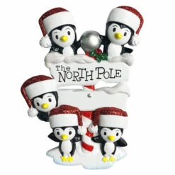 Penguin Family Of 5 At The North Pole Personalized Christmas Ornament OR1739-5 5 Penguin Family Of 5 At The North Pole Personalized Christmas Ornament OR1739-5 -Xmas Ornaments Shop apim3oh9a 88930.1646091875