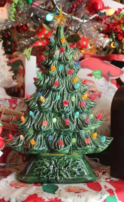 Large Flat Ceramic Lighted Window Or Mantel Christmas Tree 19" -Xmas Ornaments Shop apimc3djn 94135.1646091901