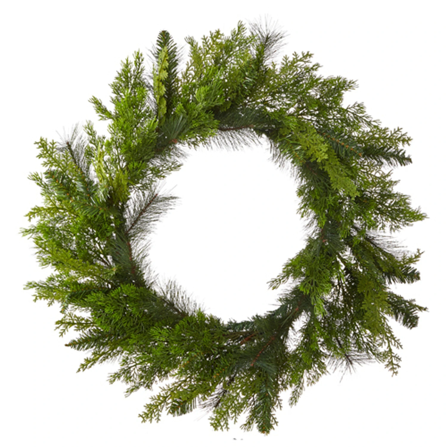 Raz 28" Cedar Pine Greenery Christmas Wreath W4102412 2 Raz 28" Cedar Pine Greenery Christmas Wreath W4102412 - Image 2