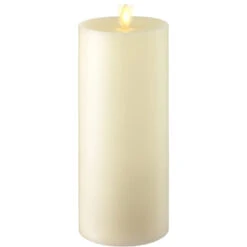 Liown 3.5" X 5" Or 7" Or 9" Flat Top Moving Flame Ivory Unscented Pillar Battery Candle -Xmas Ornaments Shop apimcdq3k 03653.1646091954