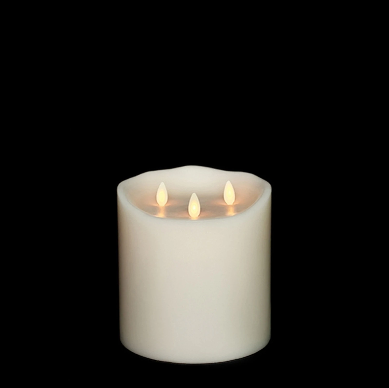 Liown 6" Moving Triflame Ivory Unscented Battery Candle 17979 1 Liown 6" Moving Triflame Ivory Unscented Battery Candle 17979