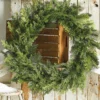 Raz 28" Cedar Pine Greenery Christmas Wreath W4102412