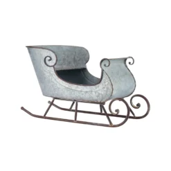 Raz 16.5" & 24.5" Galvanized Distressed Metal Sleighs Set Of 2 Christmas Decoration 4128884 -Xmas Ornaments Shop apio1rnd6 47009.1646091918