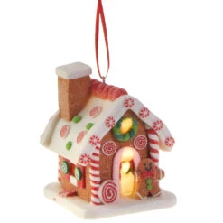 Raz 3.25" LED Lighted Claydough Gingerbread House Christmas Ornament 3815534 7 Raz 3.25" LED Lighted Claydough Gingerbread House Christmas Ornament 3815534 -Xmas Ornaments Shop apipa6o90 32364.1646091909