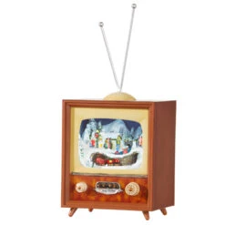 Raz 10" Animated Musical Television Christmas Decoration 3516162 -Xmas Ornaments Shop apipw5t6j 02845.1646091934