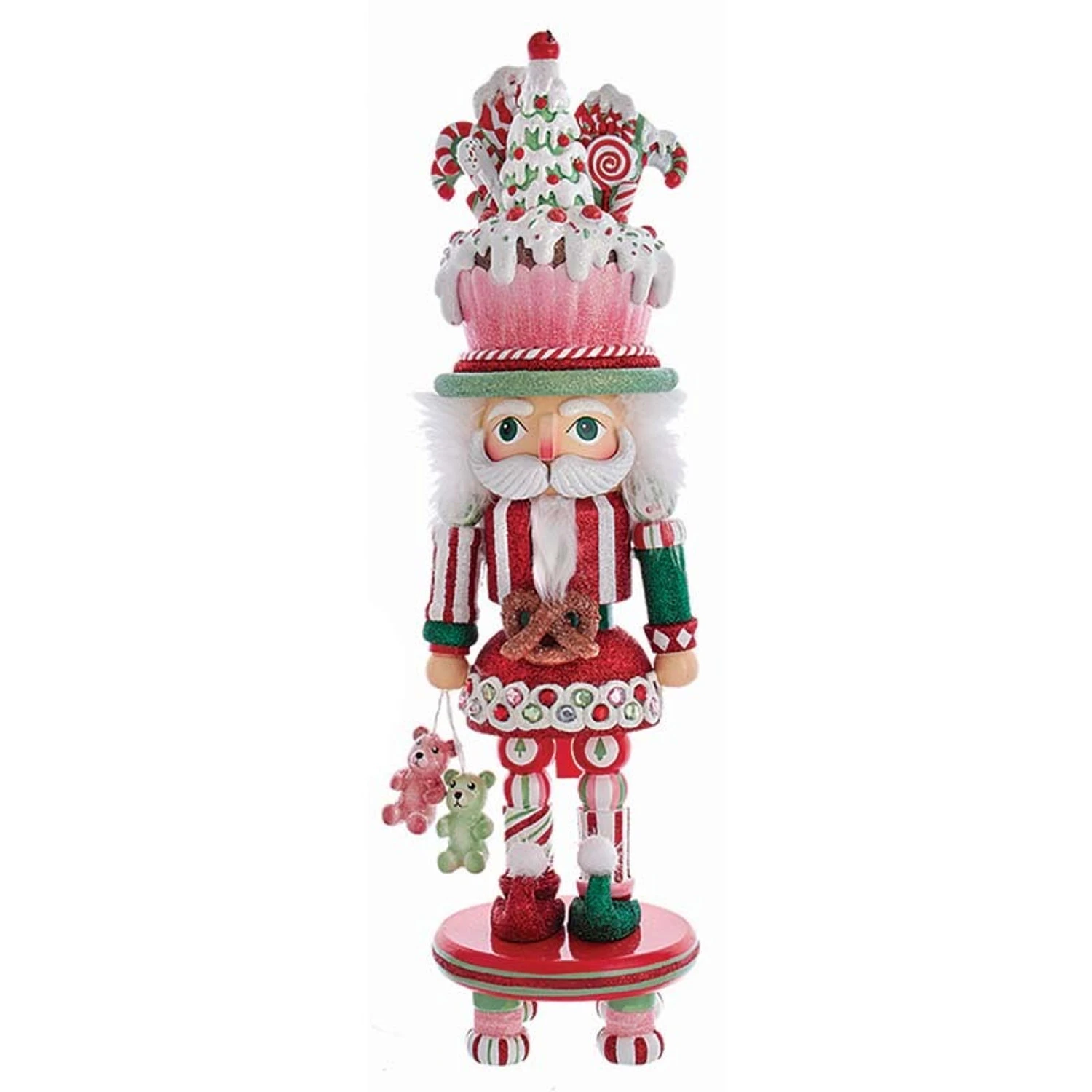 Kurt Adler 18" Hollywood Nutcracker Candy And Cake Hat Nutcracker Christmas Figure HA0588 3 Kurt Adler 18" Hollywood Nutcracker Candy And Cake Hat Nutcracker Christmas Figure HA0588 - Image 3