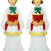Choir Boy & Girl Lighted Christmas Blow Mold Decorations C3640