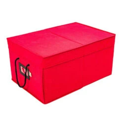Santa's Bags Red 3 Tray Ornament Storage Drawer With Lid SB-10452-RED -Xmas Ornaments Shop apirq2swr 25300.1646091894