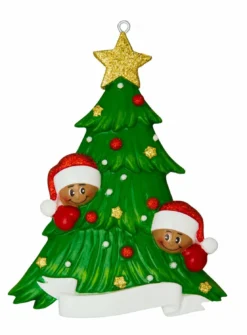 African American Christmas Tree Couple Personalized Christmas Ornament AA827-2 -Xmas Ornaments Shop apisonvtt 42823.1646091875
