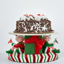 Katherine's Collection 13.25" Santa Claus Is Coming To Town Naughty And Nice Cake Stand 28-128245 -Xmas Ornaments Shop apisuoevx 04510.1646091931