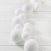 Raz 5.5' Snowball Ball Christmas Garland G4116126
