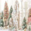 Raz 18.25" Iced Pastel Gingerbread Lighted Village Figure 4110222