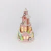 13.5" Battery Operated Lighted Claydough Pastel Tiered Gingerbread House Christmas Figure 2549820