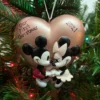 Hallmark 3.6" Mickey And Minnie Love Personalized Christmas Ornament 2HCM9578
