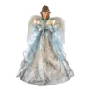 Kurt Adler 16" Silver And Blue Angel Lighted Christmas Tree Topper UL2222