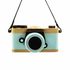 Hallmark 3.75" Retro Camera Wooden Christmas Ornament 1HGO2325