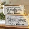 Raz Set Of 2 Main Lodge Crate Christmas Decoration 4111294