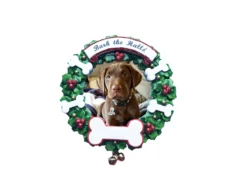 Bark The Halls Pet Picture Frame Personalized Christmas Ornament PF1899 5 Bark The Halls Pet Picture Frame Personalized Christmas Ornament PF1899 -Xmas Ornaments Shop apiwoswcf 43390.1646091893