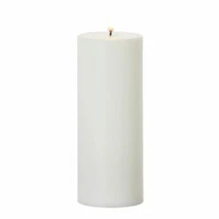 Uyuni 3" X 5", 7" Or 9" Flat Top Moving Flame White Unscented Pillar Battery Candle -Xmas Ornaments Shop apiwyogje 25006.1646091932