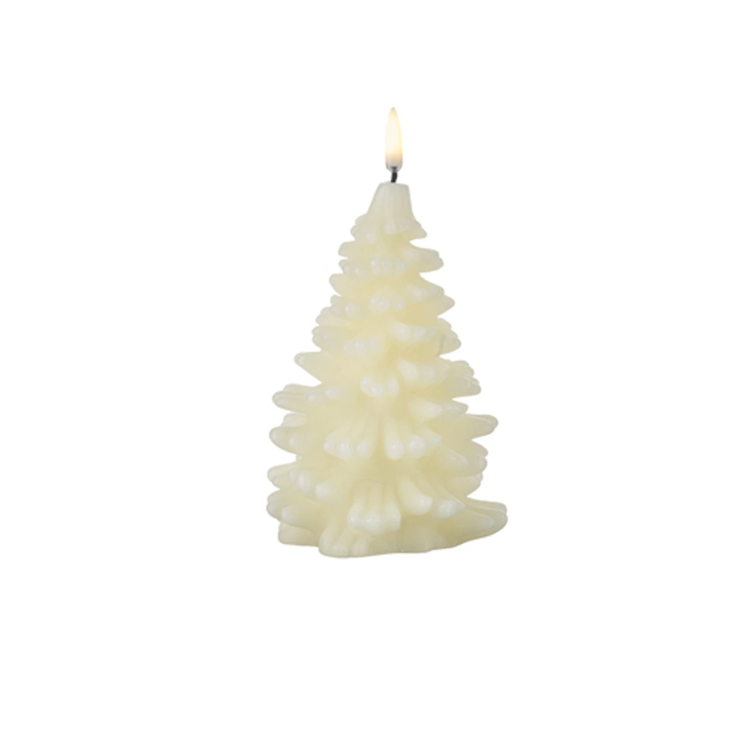 Uyuni 7" Or 8" Ivory Christmas Tree Flicker Flame Candle 3 Uyuni 7" Or 8" Ivory Christmas Tree Flicker Flame Candle - Image 3