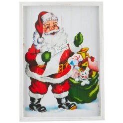 Raz 22" Santa Shadow Box Framed Print Christmas Sign Wall Decoration 4144599 -Xmas Ornaments Shop apiykmjvk 51945.1646091906