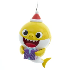 Kurt Adler 4" Baby Shark Ollie Musical Christmas Ornament BK1212