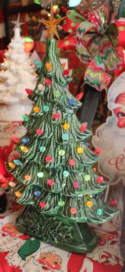 Large Flat Ceramic Lighted Window Or Mantel Christmas Tree 19" -Xmas Ornaments Shop apiytj0vo 00602.1646091902