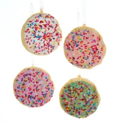 Kurt Adler 3" Sugar Cookie Christmas Ornament Set D4091