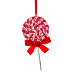 Kurt Adler 6.3" Set Of 2 Peppermint Stripe Lollipop Christmas Ornament D4099 -Xmas Ornaments Shop d4099b 19601.1677620129