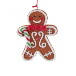 Kurt Adler 4.85" Set Of 4 Claydough Cookie Christmas Ornament D4156 -Xmas Ornaments Shop d4156c 29243.1677688128