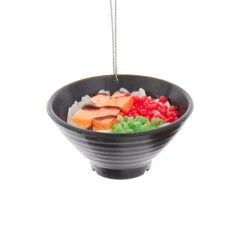 Kurt Adler 2.75" Set Of 3 Asian Rice & Noodle Bowl Christmas Ornament D4237 -Xmas Ornaments Shop d4237a 40223.1677695014