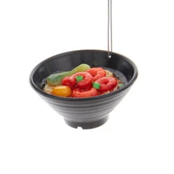 Kurt Adler 2.75" Set Of 3 Asian Rice & Noodle Bowl Christmas Ornament D4237 -Xmas Ornaments Shop d4237c 32172.1677695021