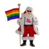 Kurt Adler 10" Fabriché Pride Santa Christmas Figure FA0179