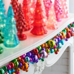 Raz 6' Multicolor Ball Christmas Garland G4202280