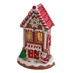 Kurt Adler 8.5" Battery Operated Lighted Red And White Gingerbread Houses GBJ0037 7 Kurt Adler 8.5" Battery Operated Lighted Red And White Gingerbread Houses GBJ0037 -Xmas Ornaments Shop gbj0037c 40157.1678722783