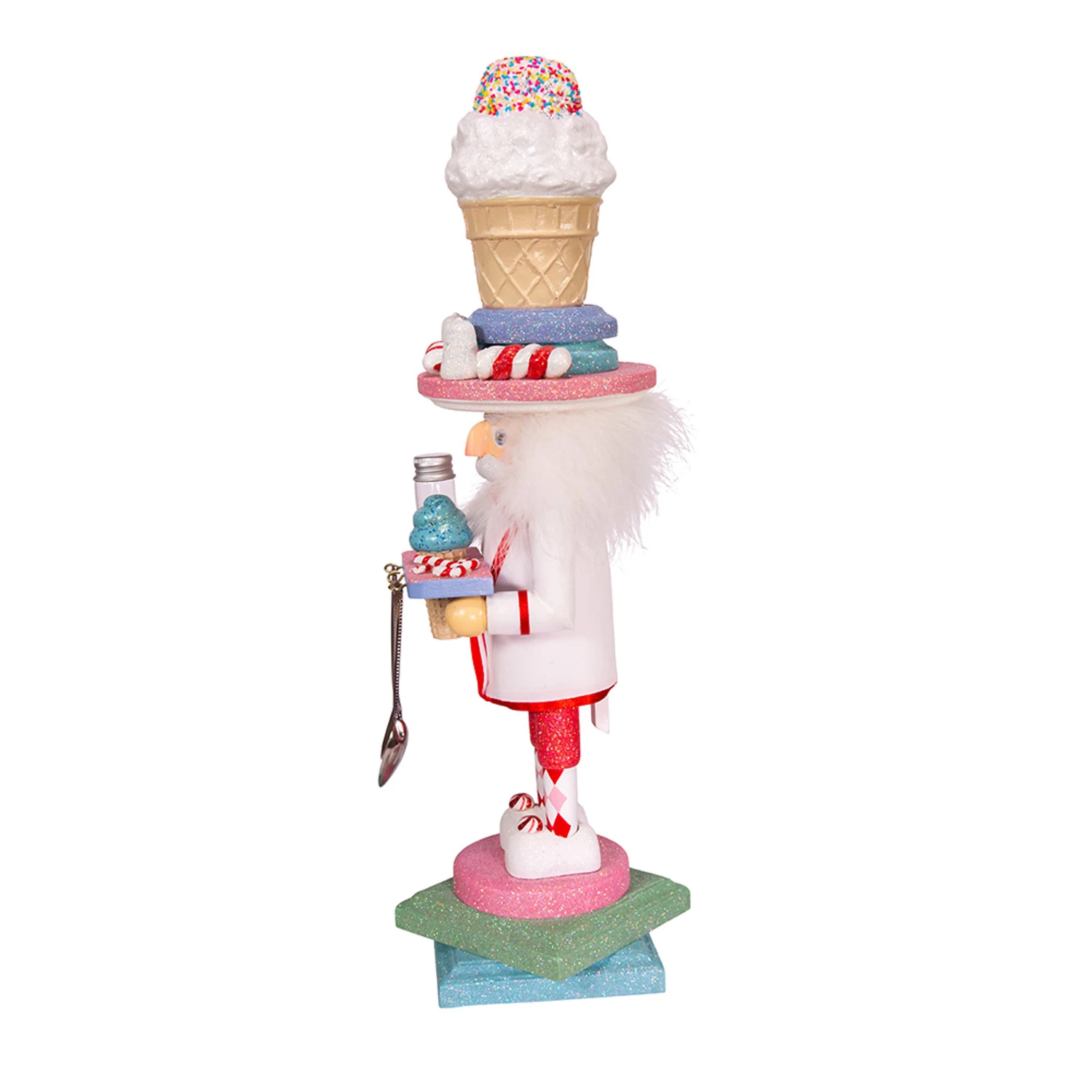 Kurt Adler 19" Hollywood Nutcrackers Ice Cream Nutcracker Christmas Figure HA0404 3 Kurt Adler 19" Hollywood Nutcrackers Ice Cream Nutcracker Christmas Figure HA0404 - Image 3