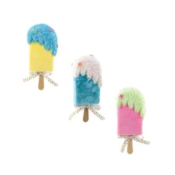 December Diamonds 6" Ice Cream Bar Christmas Ornament Set Of 3
