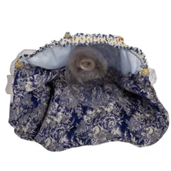 Kurt Adler 17" Indigo Blue Delft Angel Christmas Tree Topper J6099 -Xmas Ornaments Shop j6099 06 83513.1653408823