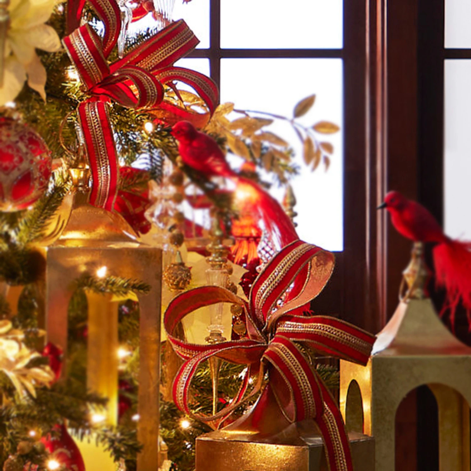 Raz 1.5" Jeweled Red Velvet Wired Christmas Ribbon R4327705 1 Raz 1.5" Jeweled Red Velvet Wired Christmas Ribbon R4327705