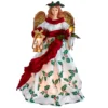 Kurt Adler 16" Pre-Lit Holiday Formal Angel Tree Topper UL2240